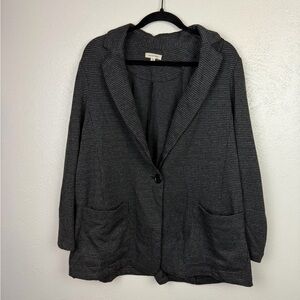 Max Studio Black and White Textured Blazer